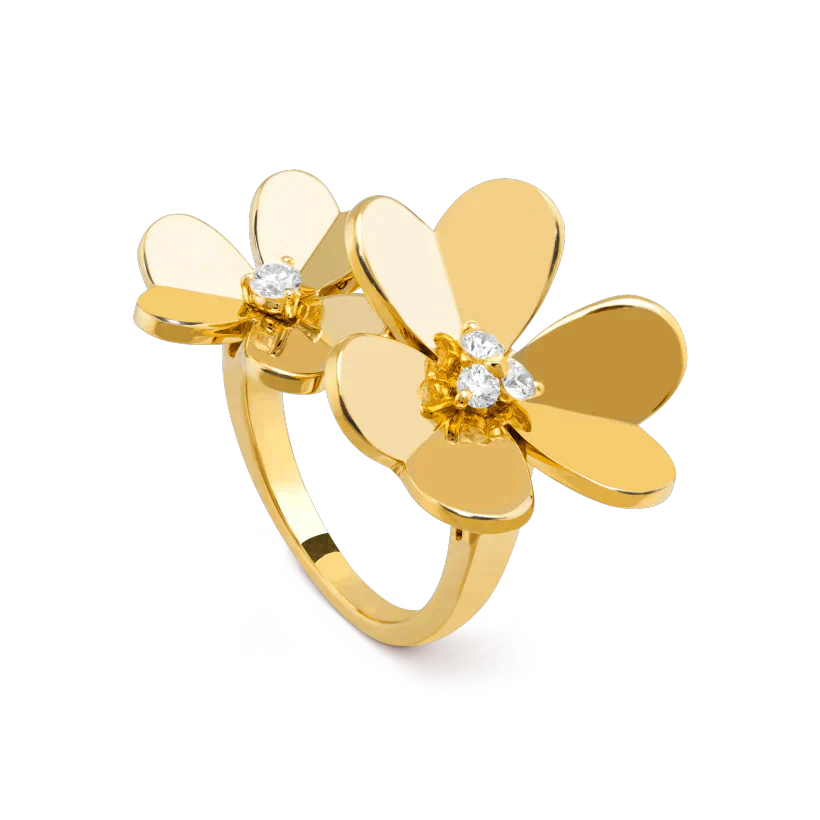 [Am jewelry]CLOVER COMOS GOLD DIAMOND RING