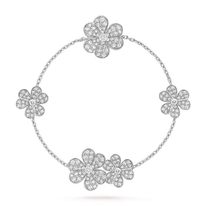 [Am jewelry]FRIVOLE SILVER 5 FLOWERS BRACELET