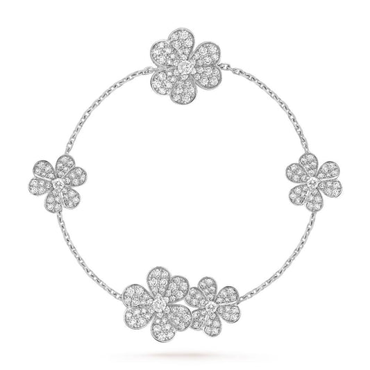 [Am jewelry]FRIVOLE SILVER 5 FLOWERS BRACELET