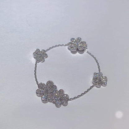 [Am jewelry]FRIVOLE SILVER 5 FLOWERS BRACELET