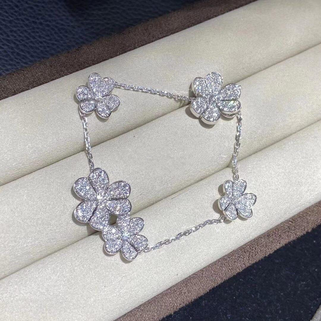 [Am jewelry]FRIVOLE SILVER 5 FLOWERS BRACELET