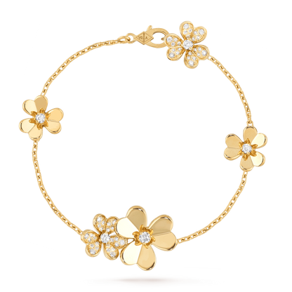 [Am jewelry]FRIVOLE GOLD 5 FLOWERS BRACELET