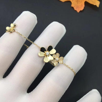 [Am jewelry]FRIVOLE GOLD 5 FLOWERS BRACELET