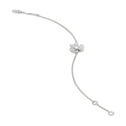 [Am jewelry]FRIVOLE SILVER FLOWER DIAMOND BRACELET
