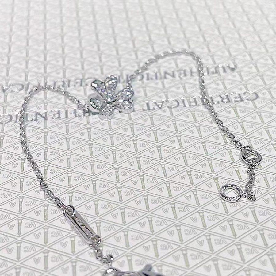 [Am jewelry]FRIVOLE SILVER FLOWER DIAMOND BRACELET