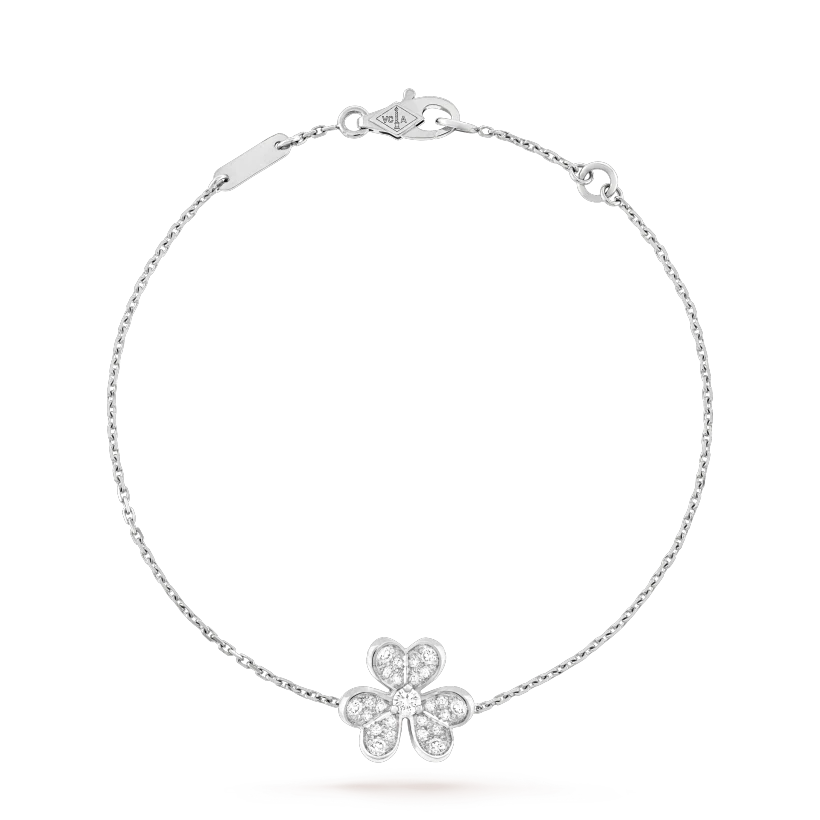 [Am jewelry]FRIVOLE SILVER FLOWER DIAMOND BRACELET
