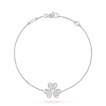 [Am jewelry]FRIVOLE SILVER FLOWER DIAMOND BRACELET