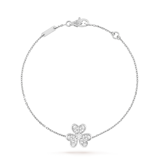 [Am jewelry]FRIVOLE SILVER FLOWER DIAMOND BRACELET