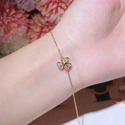 [Am jewelry]FRIVOLE GOLD FLOWER DIAMOND BRACELET