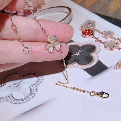 [Am jewelry]FRIVOLE GOLD FLOWER DIAMOND BRACELET