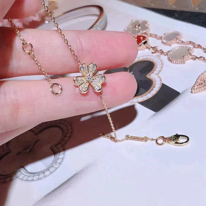 [Am jewelry]FRIVOLE GOLD FLOWER DIAMOND BRACELET