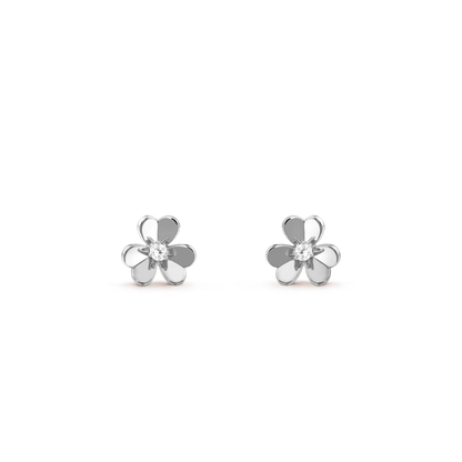 [Am jewelry]FRIVOLE MINI SILVER FLOWER EARRINGS