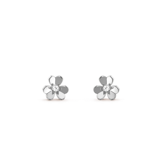 [Am jewelry]FRIVOLE MINI SILVER FLOWER EARRINGS