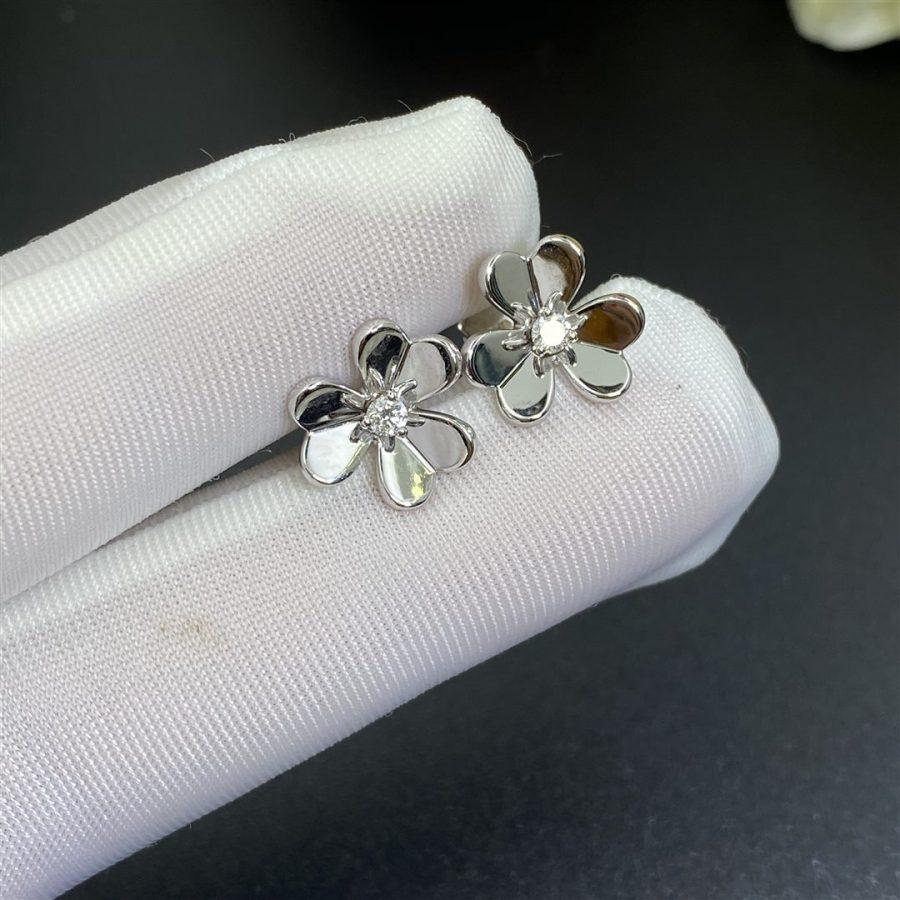 [Am jewelry]FRIVOLE MINI SILVER FLOWER EARRINGS