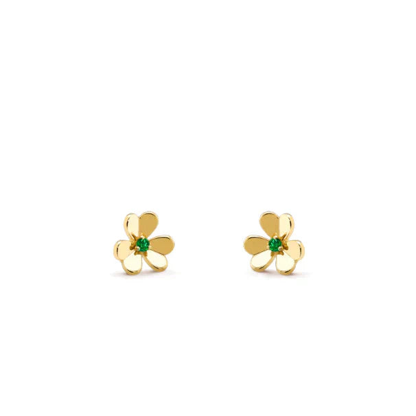 [Am jewelry]FRIVOLE  FLOWER MALACHITE EARRINGS
