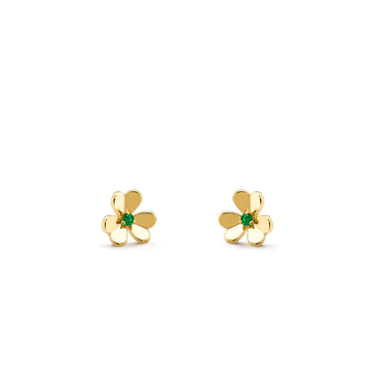 [Am jewelry]FRIVOLE  FLOWER MALACHITE EARRINGS