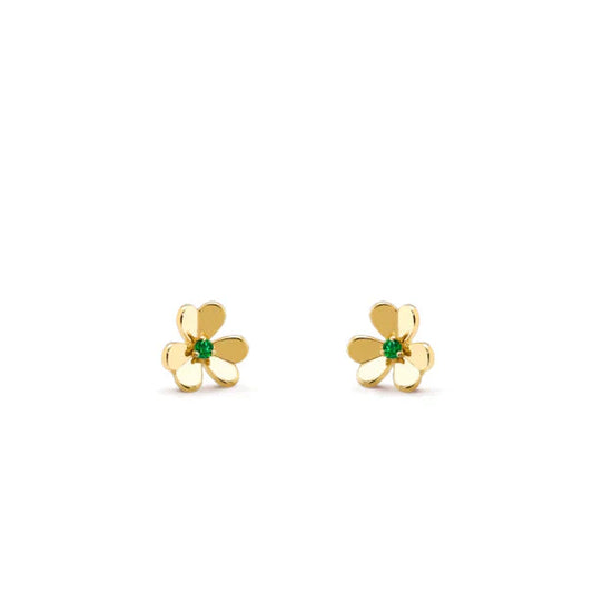 [Am jewelry]FRIVOLE  FLOWER MALACHITE EARRINGS