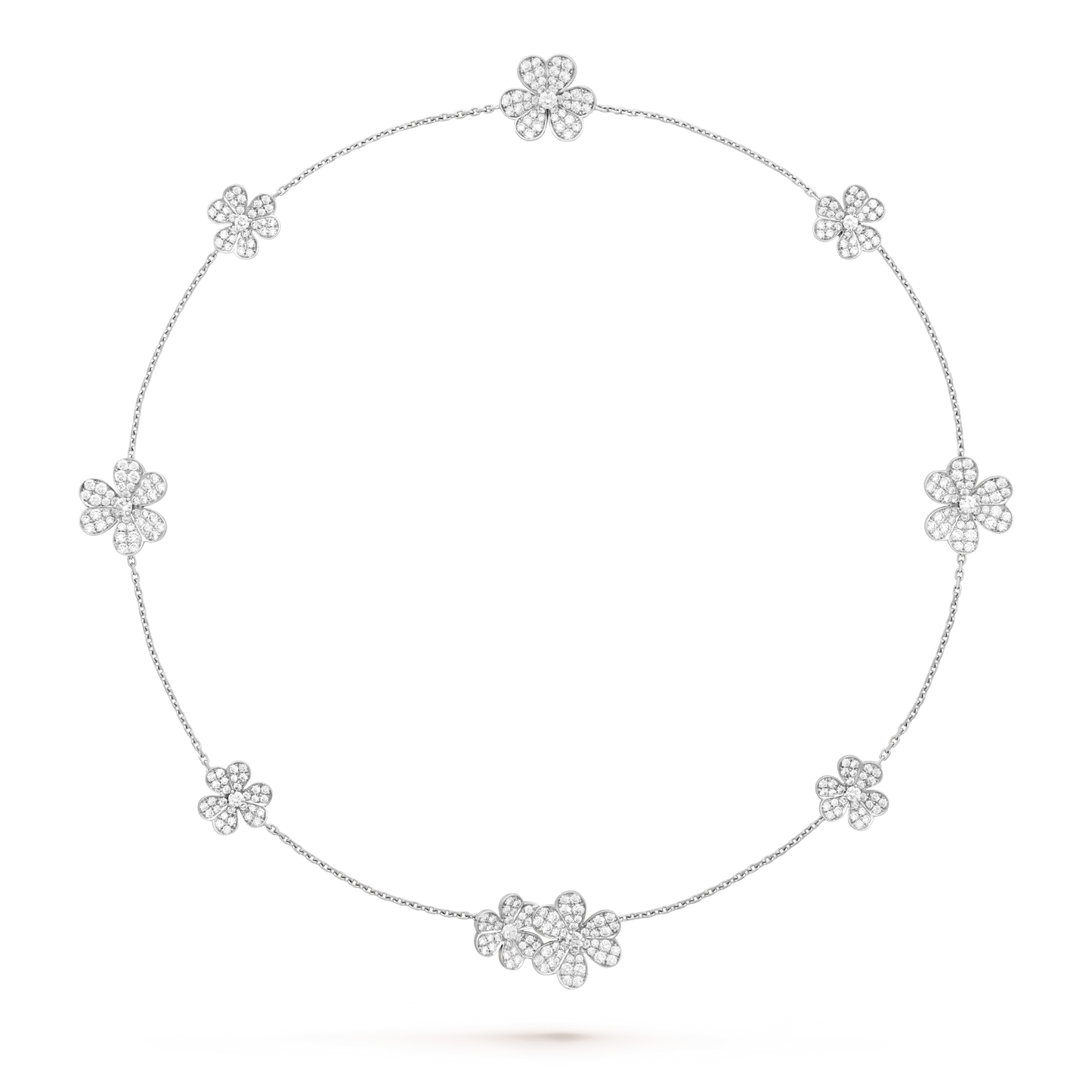 [Am jewelry]FRIVOLE SILVER 9 FLOWERS NECKLACE