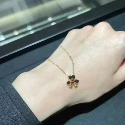 [Am jewelry]FRIVOLE GOLD FLOWER NECKLACE