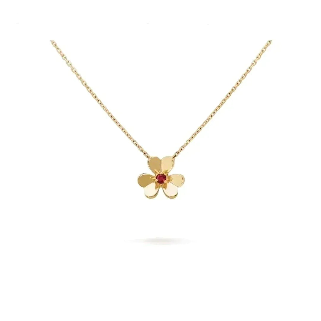 [Am jewelry]FRIVOLE GOLD FLOWER NECKLACE