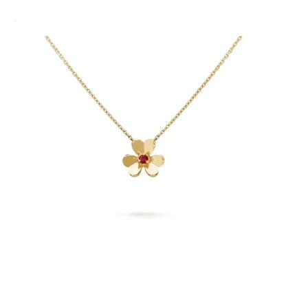 [Am jewelry]FRIVOLE GOLD FLOWER NECKLACE