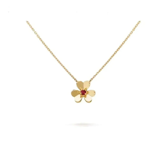 [Am jewelry]FRIVOLE GOLD FLOWER NECKLACE