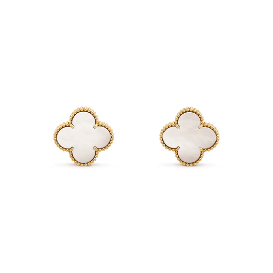 [Am jewelry]CLOVER MINI GOLD EARRINGS