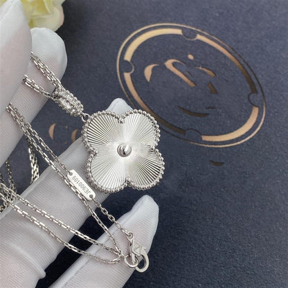 [Am jewelry]CLOVER 25MM SILVER BIG CLOVER NECKLACE