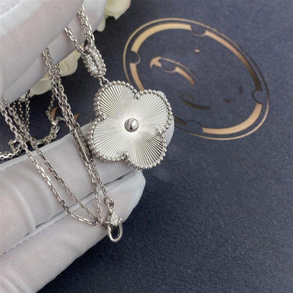 [Am jewelry]CLOVER 25MM SILVER BIG CLOVER NECKLACE