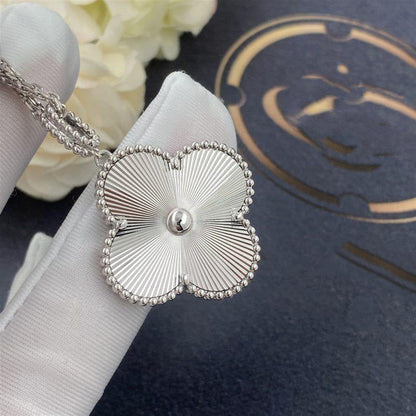 [Am jewelry]CLOVER 25MM SILVER BIG CLOVER NECKLACE