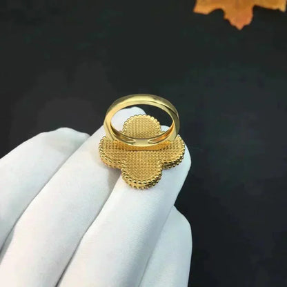 [Am jewelry]CLOVER MALACHITE RING