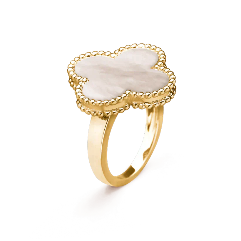 [Am jewelry]CLOVER WHITE MOP RING