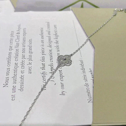 [Am jewelry]CLOVER  SINGLE FLOWER BRACELET SILVER