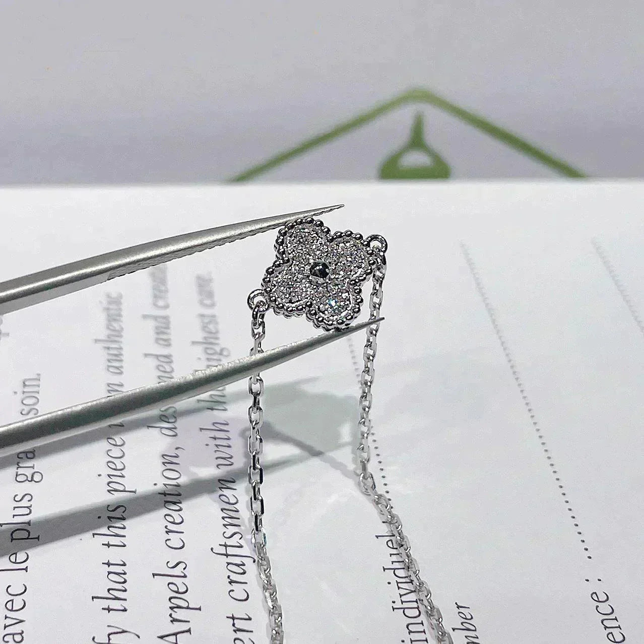 [Am jewelry]CLOVER  SINGLE FLOWER BRACELET SILVER