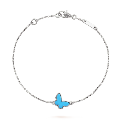 [Am jewelry]BUTTERFLY TURQUOISE BUTTERFLY BRACELET SILVER