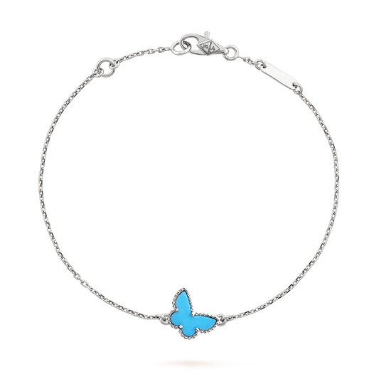 [Am jewelry]BUTTERFLY TURQUOISE BUTTERFLY BRACELET SILVER