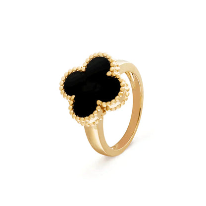 [Am jewelry]CLOVER ONYX RING