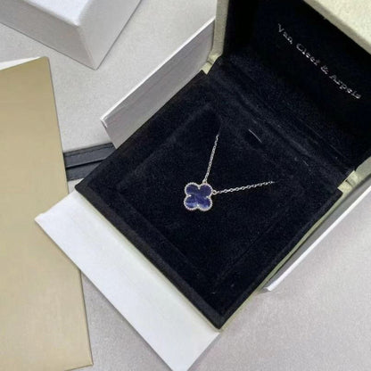 [Am jewelry]CLOVER 15MM PIETERSITE NECKLACE SILVER