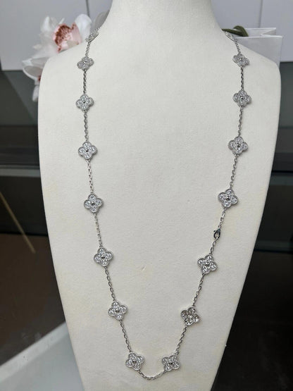 [Am jewelry]CLOVER 20 MOTIFS DIAMOND SILVER