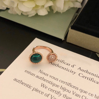[Am jewelry]PERLEE COULEURS DIAMOND ROSE GOLD BETWEEN THE FINGER RING