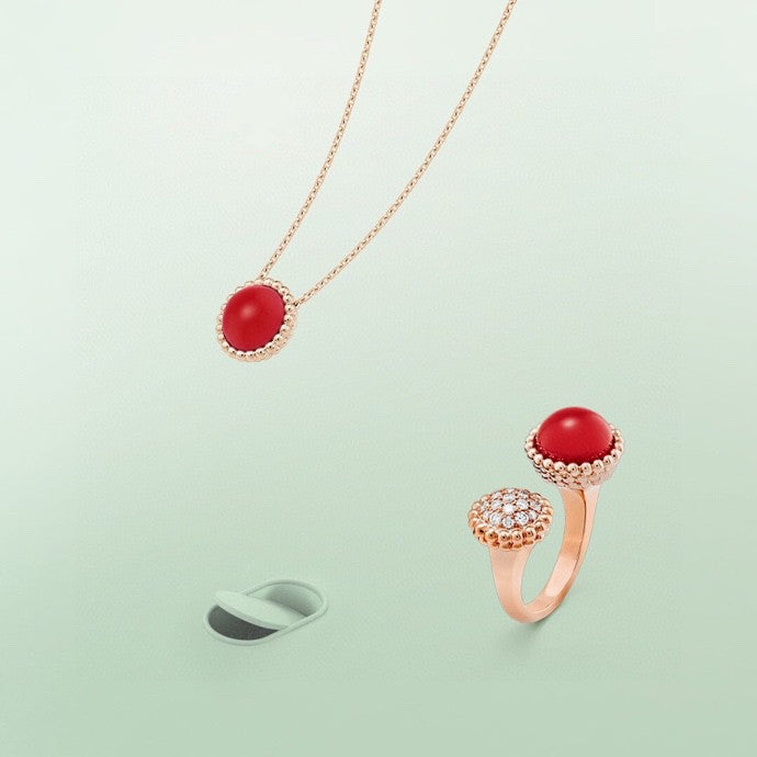 [Am jewelry]PERLEE COULEURS DIAMOND ROSE GOLD BETWEEN THE FINGER RING