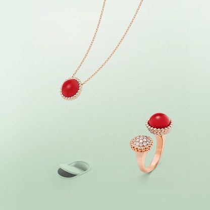 [Am jewelry]PERLEE COULEURS DIAMOND ROSE GOLD BETWEEN THE FINGER RING