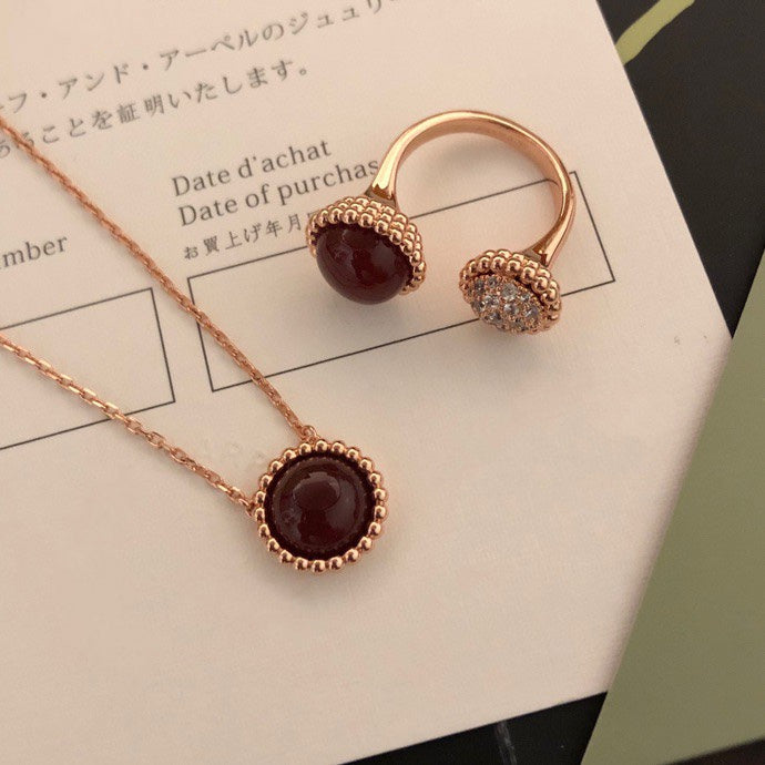 [Am jewelry]PERLEE COULEURS DIAMOND ROSE GOLD BETWEEN THE FINGER RING