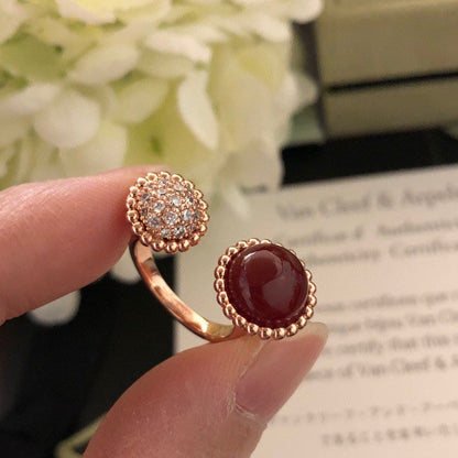[Am jewelry]PERLEE COULEURS DIAMOND ROSE GOLD BETWEEN THE FINGER RING
