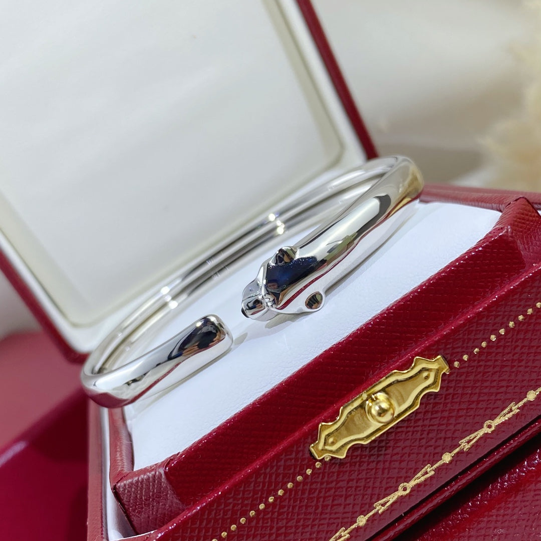 [Am jewelry]PANTHERE SILVER OPEN BRACELET