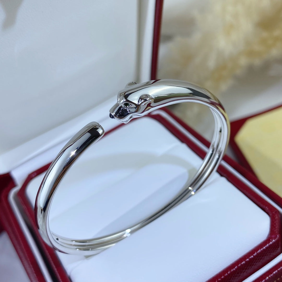 [Am jewelry]PANTHERE SILVER OPEN BRACELET