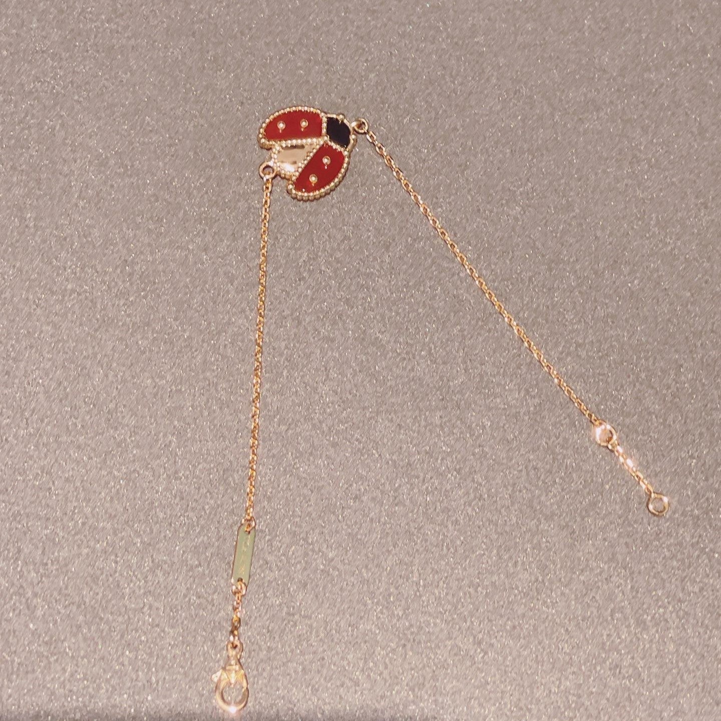 [Am jewelry]LUCKY SPRING 1 MOTIF PINK GOLD BRACELET