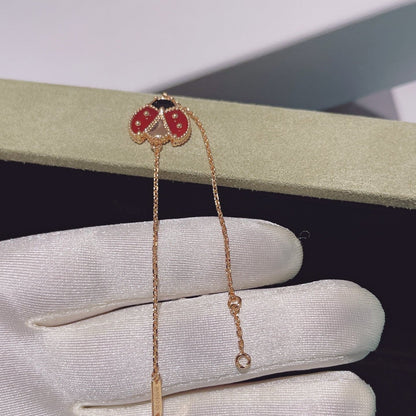 [Am jewelry]LUCKY SPRING 1 MOTIF PINK GOLD BRACELET