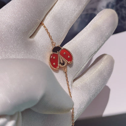 [Am jewelry]LUCKY SPRING 1 MOTIF PINK GOLD BRACELET