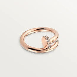 [Am jewelry]JUSTE RING 2.65MM PINK GOLD DIAMOND